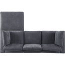 Modular Sectional Sofa, Convertible Sofa Couch, Modular Sectionals with Ottomans, 4Seat Sofa Couch with Reversible Chaise for Living Room. Chenille Grey
