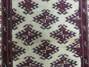 3' X 3' Vintage Handmade Turkoman Bokhara Yamud Wool Rug Nice