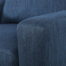 Upholstered Club Chair-Blue