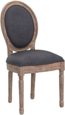 French Country Dining Chairs Set of 4 Oak Wood Round Back