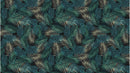 Tropical Palm Leave Pattern Peel and Stick Wall Mural.