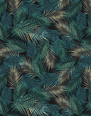 Tropical Palm Leave Pattern Peel and Stick Wall Mural.
