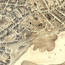 Vintage Map of Norwalk, Connecticut 1899
