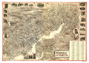 Vintage Map of Norwalk, Connecticut 1899