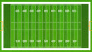 Football Field Wall Mural. 100 yard field with end zone large wall mural.