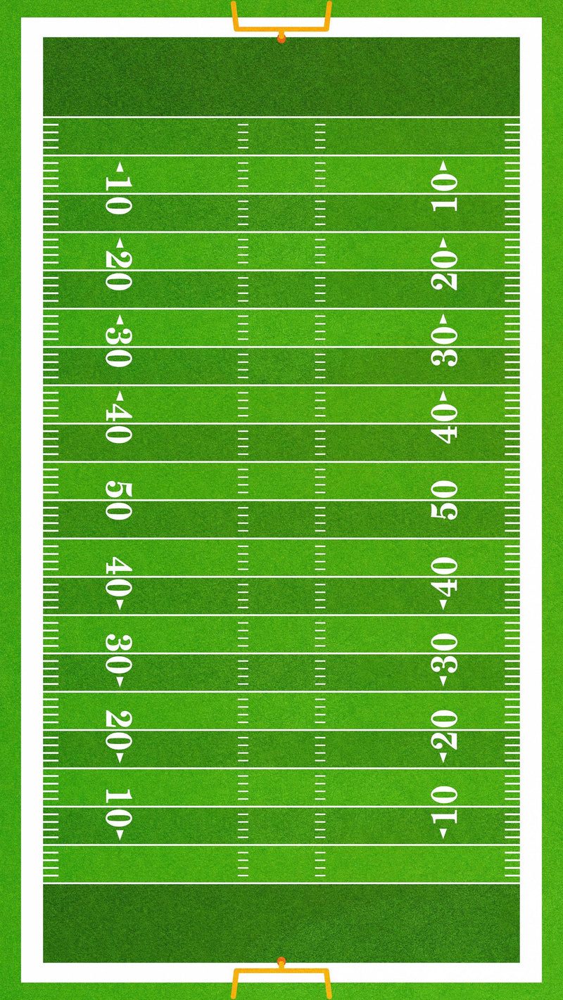 Football Field Wall Mural. 100 yard field with end zone large wall mural.