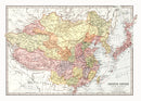 Vintage Map of China & Japan 1871