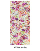 Peonies Flower Pattern Peel and Stick Wall Mural. Wedding Background.