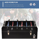68QT Patio Cooler Ice Chest with Foosball Table Top, Portable Poolside Party Bar Cold Drink Rolling Cart on Wheels with Tray Shelf