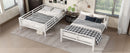 Metal Full over Full Bunk Bed for Teens and Adults,Space-Saving/Noise Reduced/No Box Spring Needed,White