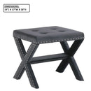 Upholstered Accent Bench With Nailhead Trim