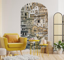 Arch Doorway Wall Decal. European Charming Small Village Town Arch Peel and Stick Wall Decal. Removable Graphic.