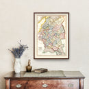 Vintage Map of Russia 1832