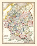 Vintage Map of Russia 1832