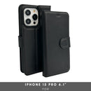 Vegas Premium Leather iPhone 15 Pro Wallet Case with MagSafe | Detachable RFID Blocking Luxury Wallet