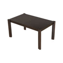 Expandable Farmhouse Modern Solid Wood Dining Table – Space-Saving Design in Walnut(59' to 73')
