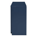 Vertical Stripes and Wavy Design of a Four-Door Cabinet Cabinet Suitable for Hallway, Entryway, Living Room