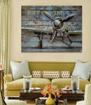 Anti Rust Outdoor/Indoor Airplane 3D Painting Wall Art Home Garden Decoration