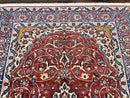 Red Persian Isfahan Rug 7x10 - Antique, Floral Medallion