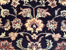 Sino Persian Rug 4x6, Navy Blue and Cream, Floral Allover Oriental Carpet