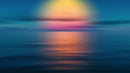 Sunset over the Ocean Horizon Wall Mural. Peel and Stick Wallpaper.