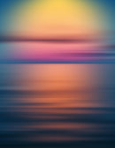 Sunset over the Ocean Horizon Wall Mural. Peel and Stick Wallpaper.
