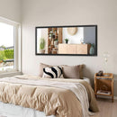 Black Bathroom Mirror 48 By 35 Inch Metal Framed Wall Mirror