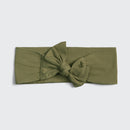 Eco-Friendly Cotton Adjustable Headband 2pc Set- Moss