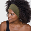 Eco-Friendly Cotton Adjustable Headband 2pc Set- Moss