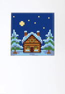 Complete counted cross stitch kit - greetings card Winter Night 6321