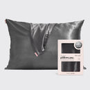 Charcoal Satin Pillowcase - Standard