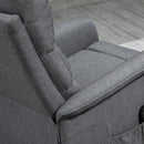 Power Lift Recliner Chair Gray With Remote Control