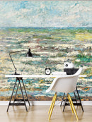 The Sea Painting from 1887 by Jan Toorop. Wall Mural / Peel and Stick Wallpaper.