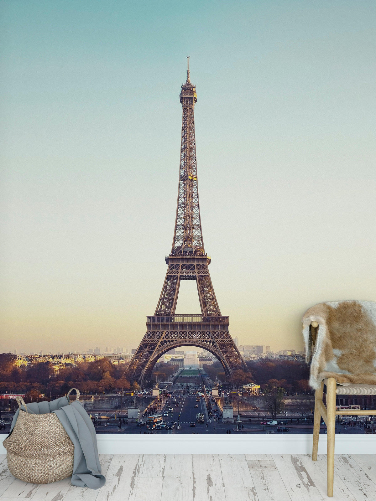 Removable deals Wallpaper,The Eiffel Tower,Paris in Gold,Peel and Stick,Wall Mural,Self Adhesive or Vinyl