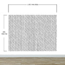 Stylish Hand-drawn Thin Vertical Lines and Dots Wall Mural Pattern. Peel and Stick Wallpaper.