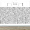 Stylish Hand-drawn Thin Vertical Lines and Dots Wall Mural Pattern. Peel and Stick Wallpaper.