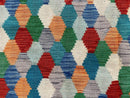 6.5 x 9.5 Colorful Chobi Kilim Rug 6 x 9 Multicolor Turkish Kilim Rug 7x10 Chobi Kilim Rug Playroom Rug Wool Kilim Rug 6x9 New Tribal Kilim