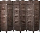 6 Panel Room Divider, Folding Screen