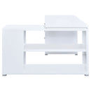 Yvette 60-inch 3-drawer L-Shape Computer Desk White