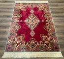 Karastan Rug 4x6 Red Medallion Kirman