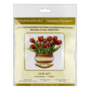 Cross-stitch kits on wood Tulips FLW-077