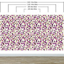 Abstract 3D Cube Shape Wall Mural. Geometric Cube Minimalistic Purple and Gold Peel and Stick Wallpaper.