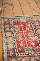 1.5x2.5 Vintage Distressed Oushak Rug Mat