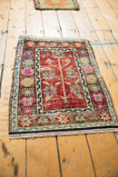 1.5x2.5 Vintage Distressed Oushak Rug Mat