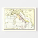 Vintage Map of Ancient Italy 1901