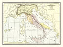 Vintage Map of Ancient Italy 1901