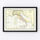 Vintage Map of Ancient Italy 1901
