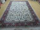 6' X 9' Vintage Handmade Fine Chinese Floral Oriental Wool Rug Carpet Beige