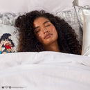 Kitsch x Wonder Woman Satin Pillowcase in Comic Print - Standard