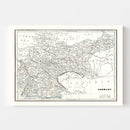 Vintage Map of Germany 1893